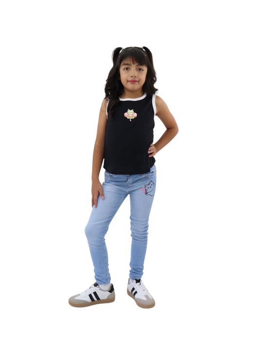 Jeans skinny azul claro