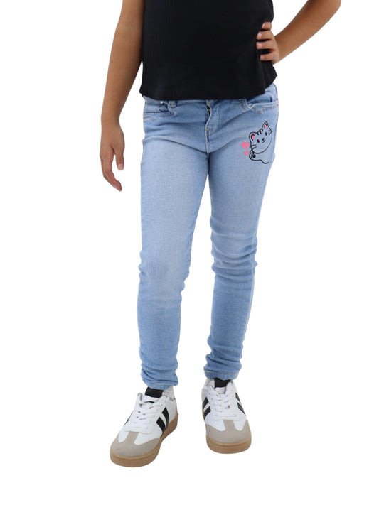 Jeans skinny azul claro