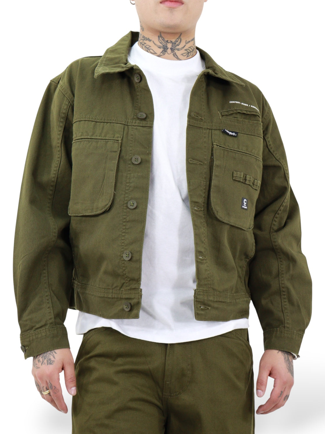 Chamarra Verde Militar