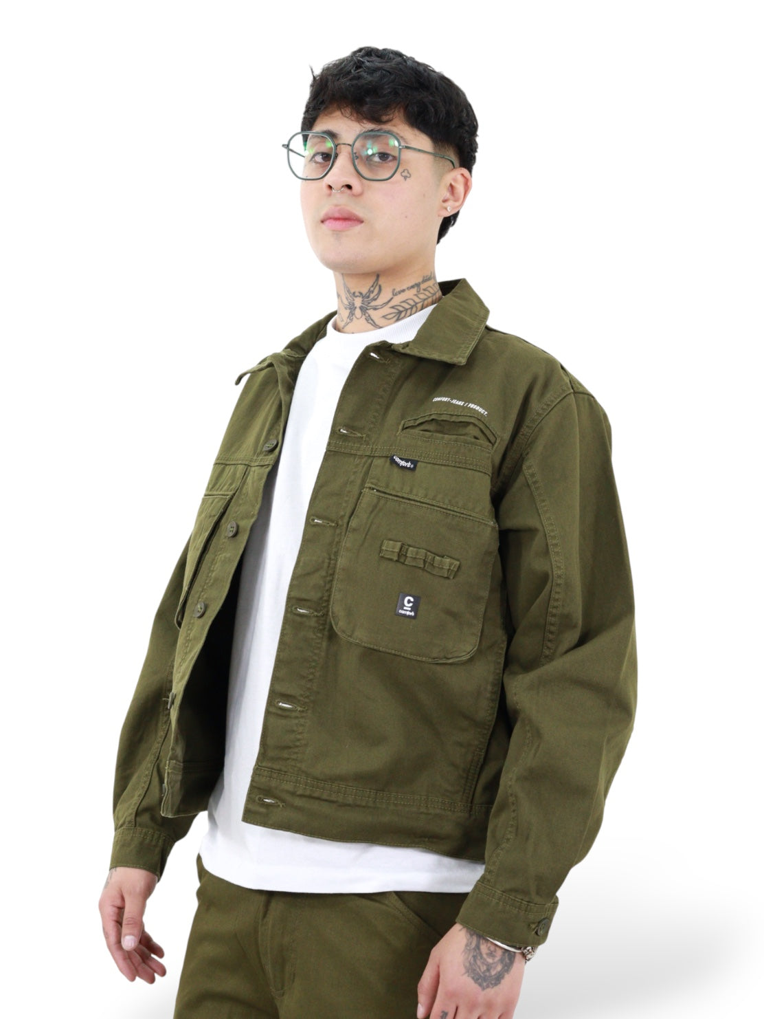 Chamarra Verde Militar