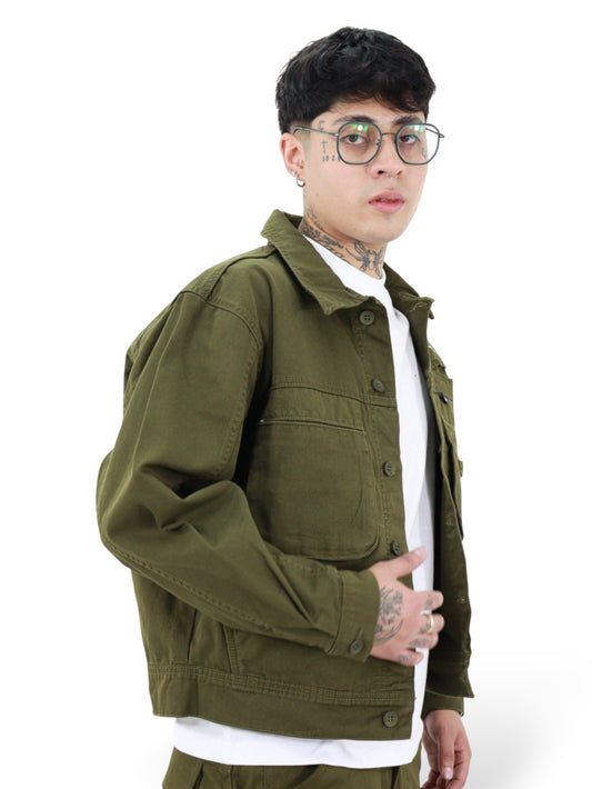 Chamarra Verde Militar