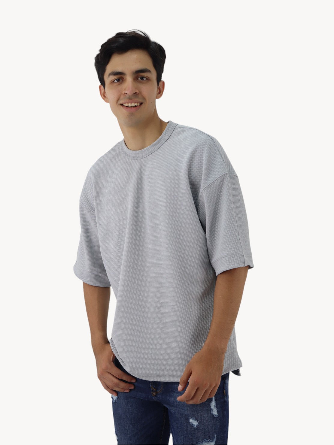 Playera gris claro hotsell