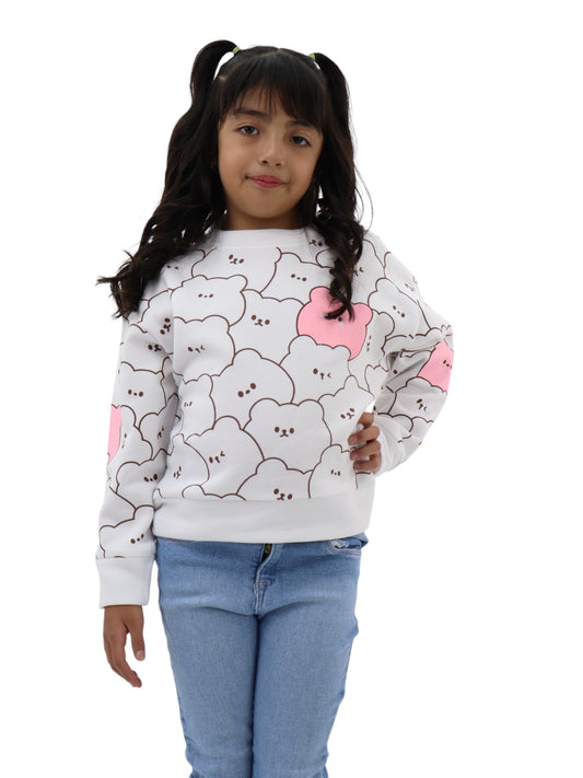 Sudadera con print de osos
