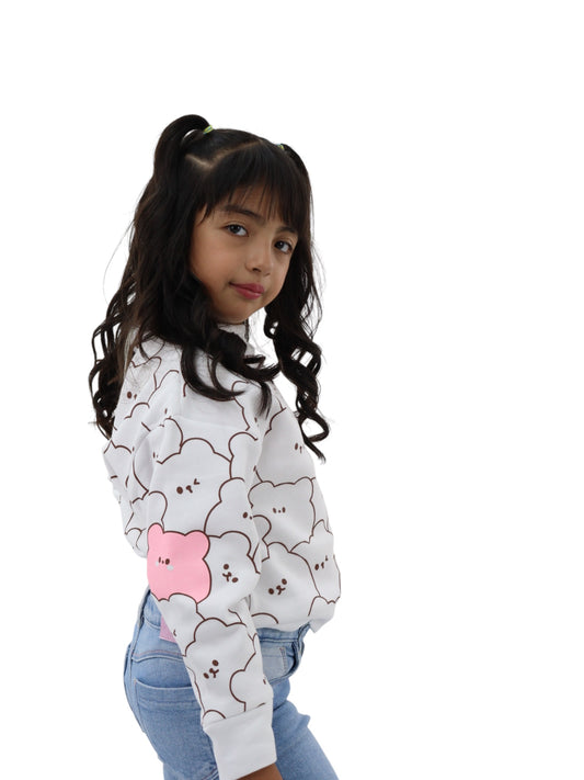 Sudadera con print de osos