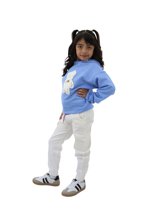 Jogger cargo blanco