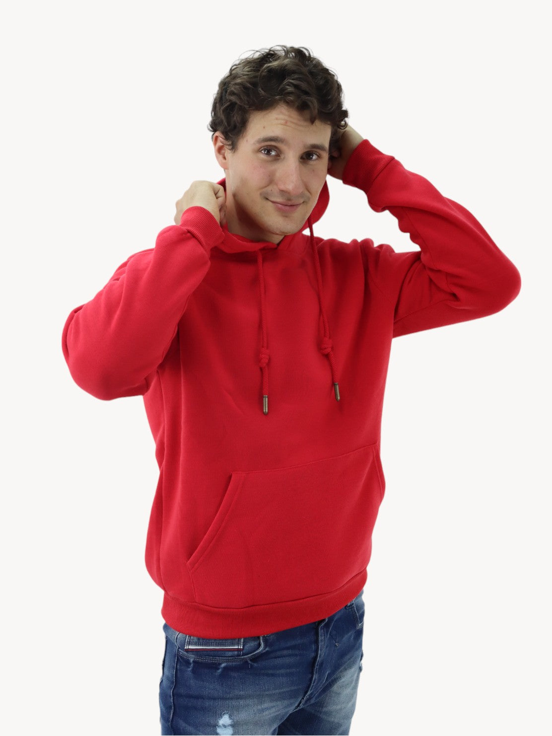 Hoodie unisex rojo