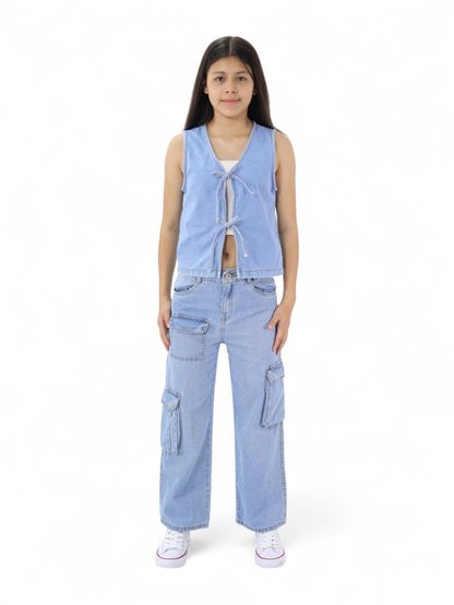 Jeans Cargo Wide Leg