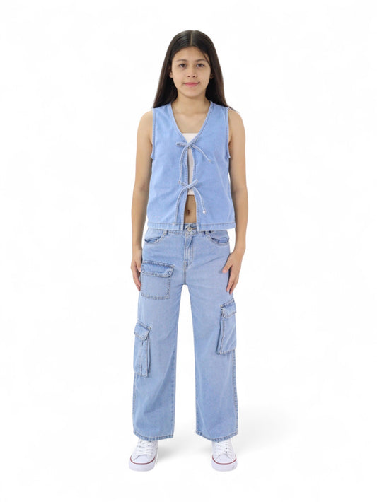 Jeans Cargo Wide Leg