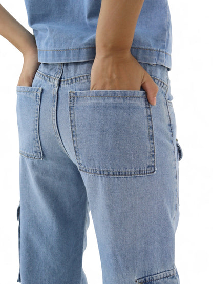 Jeans Cargo Wide Leg
