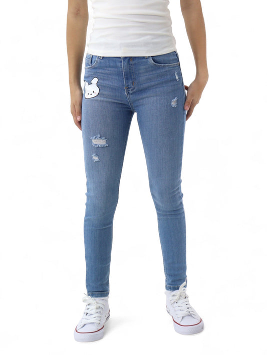 Jeans skinny con estampado