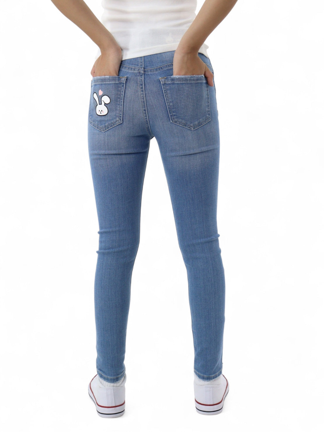 Jeans skinny con estampado