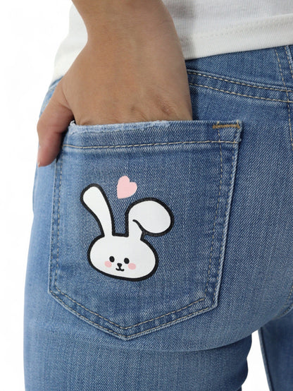 Jeans skinny con estampado