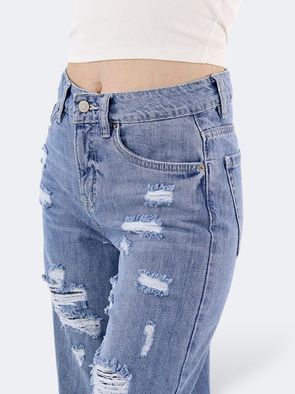 Jeans Wide Leg-Tiro Alto