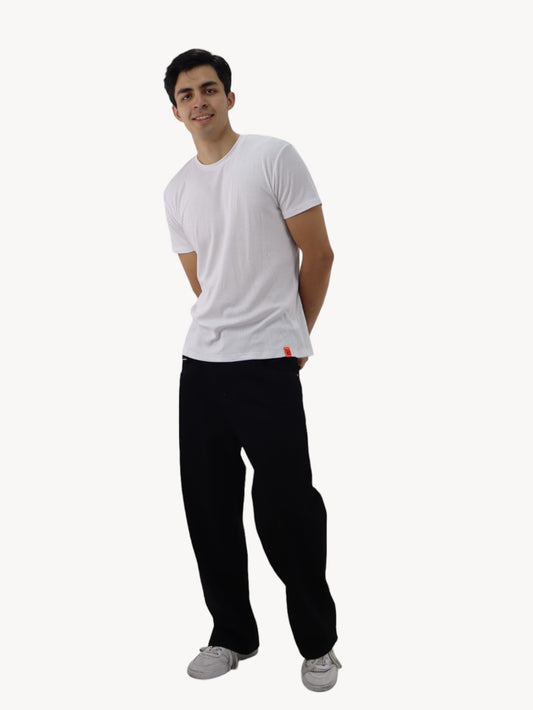 Jeans baggy de color negro