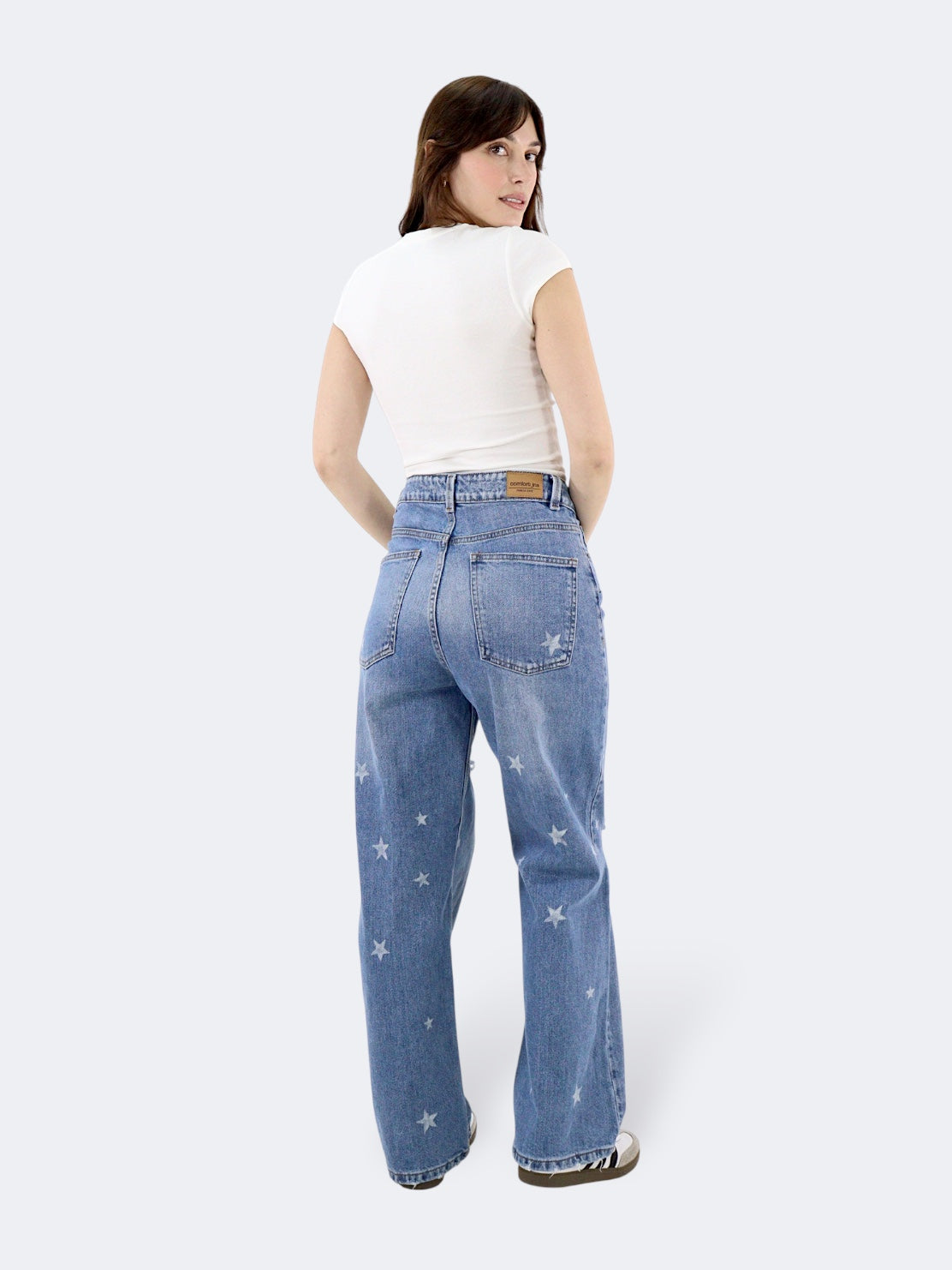 Jeans Baggy-Tiro Alto