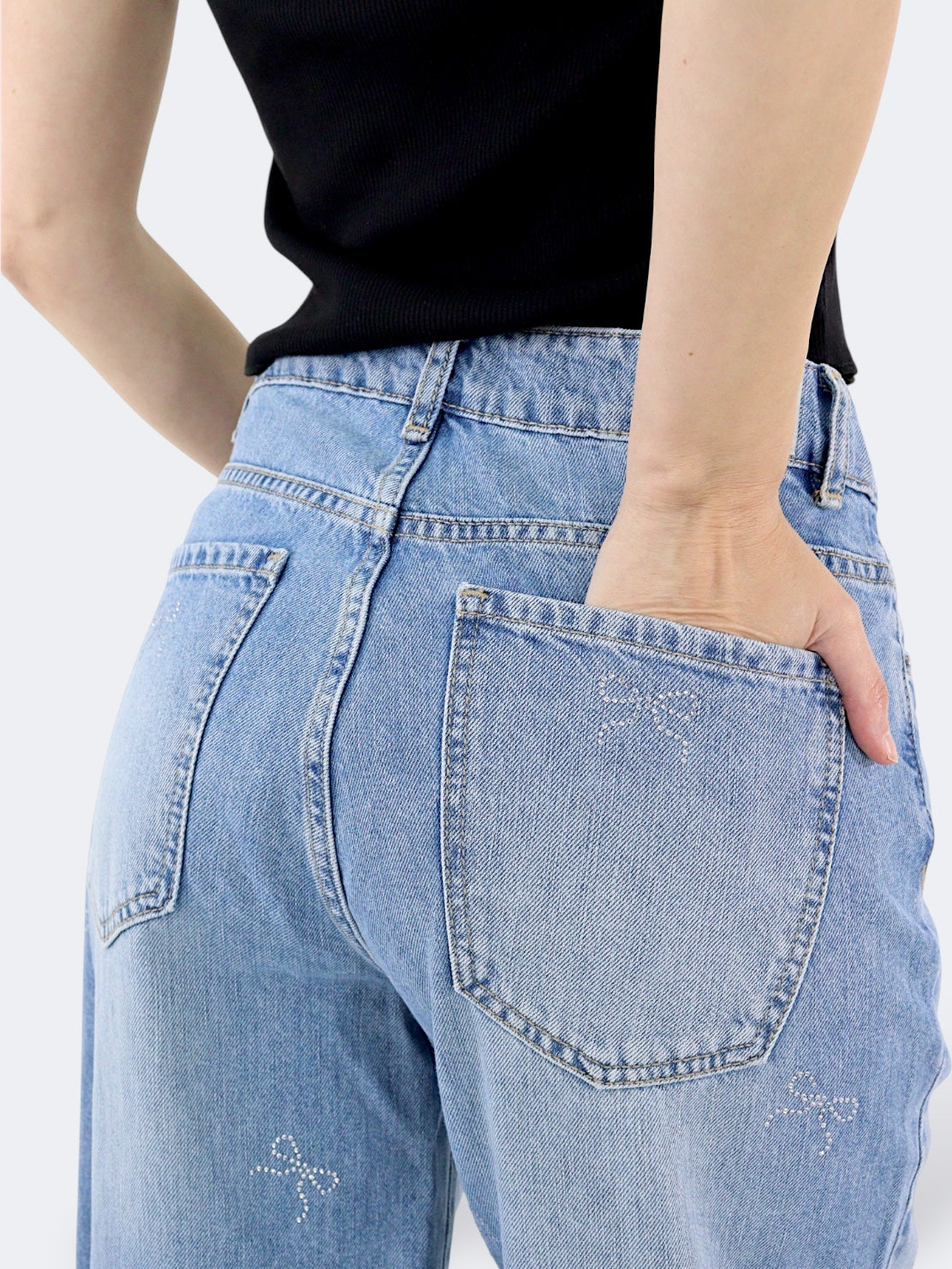 Jeans Wide Leg Brillos