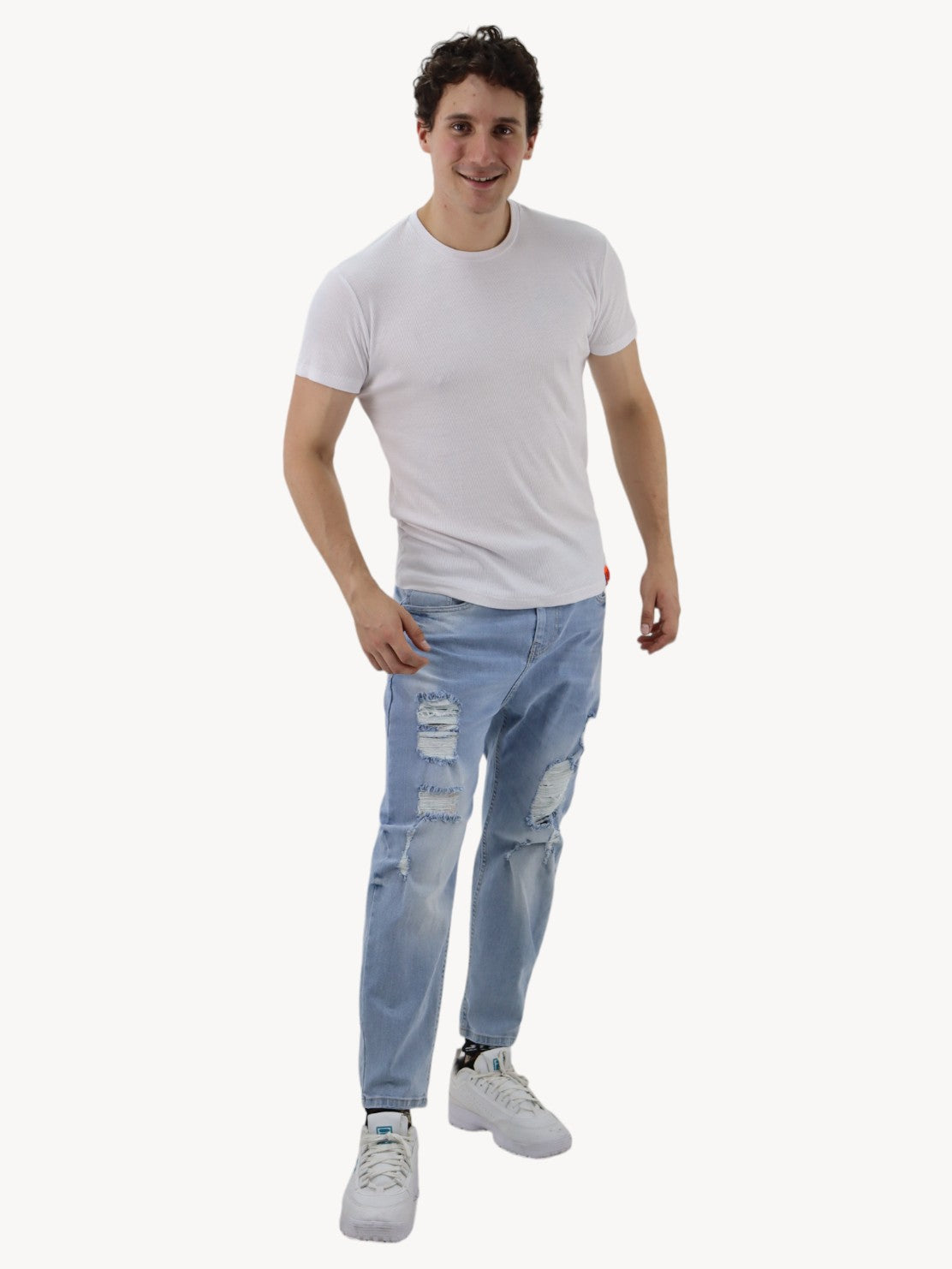Jeans loose azul claro