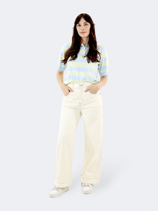 Jeans Wide-Tiro Alto