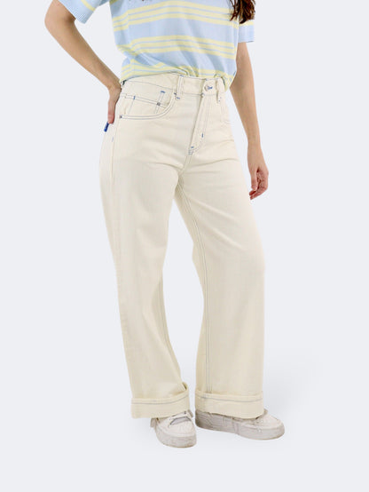 Jeans Wide-Tiro Alto