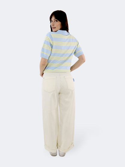 Jeans Wide-Tiro Alto