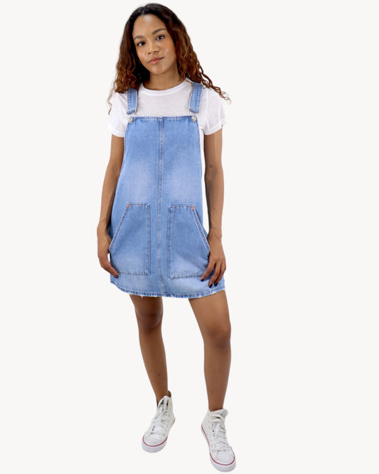 Jumper denim de color azul medio