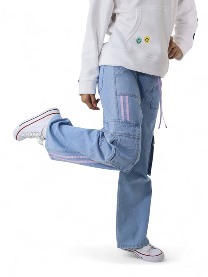 Jeans Cargo Wide Leg