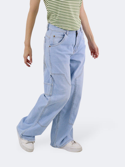 Jeans Baggy-Tiro Alto