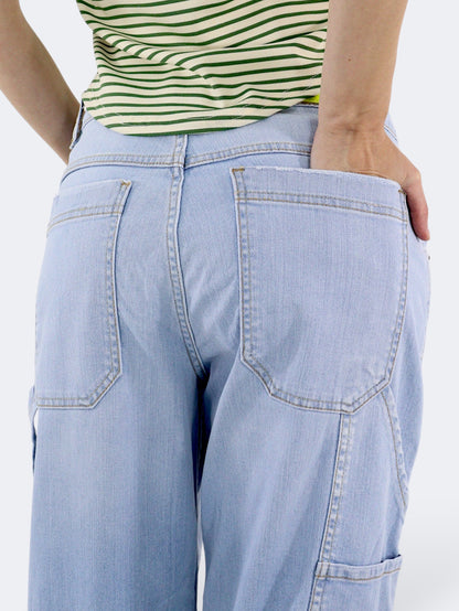 Jeans Baggy-Tiro Alto