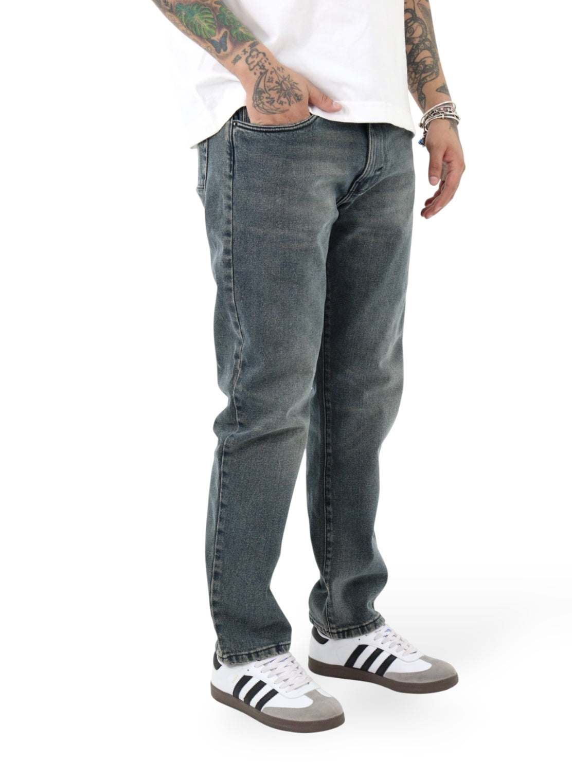 Jeans Slim Deslavado