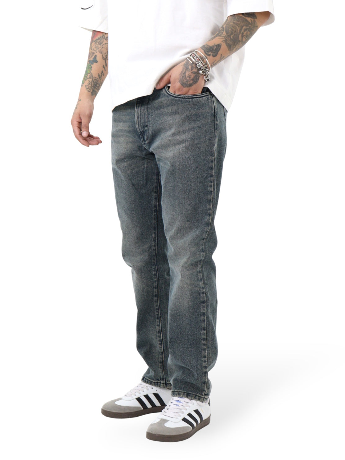 Jeans Slim Deslavado