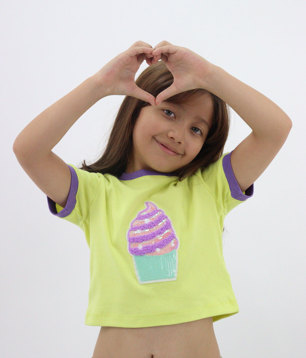Playera manga corta con gráfico de helado