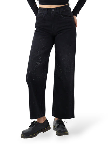 Jeans Wide Leg Brillos