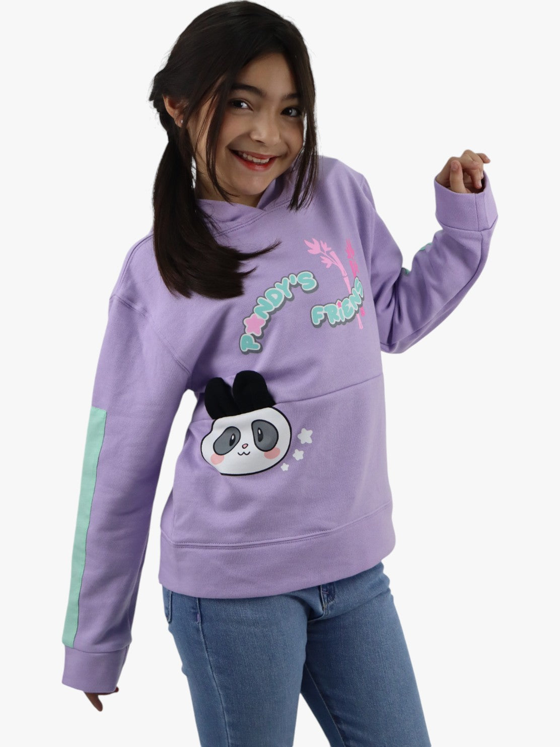 Sudadera con capucha con diseño de panda