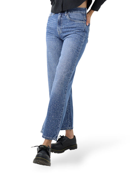 Jeans Wide Leg Brillos