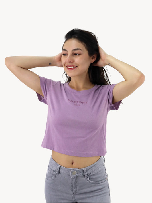 Playera slim size de color lila