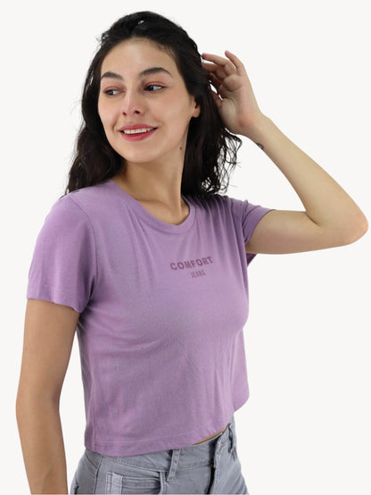 Playera slim size de color lila