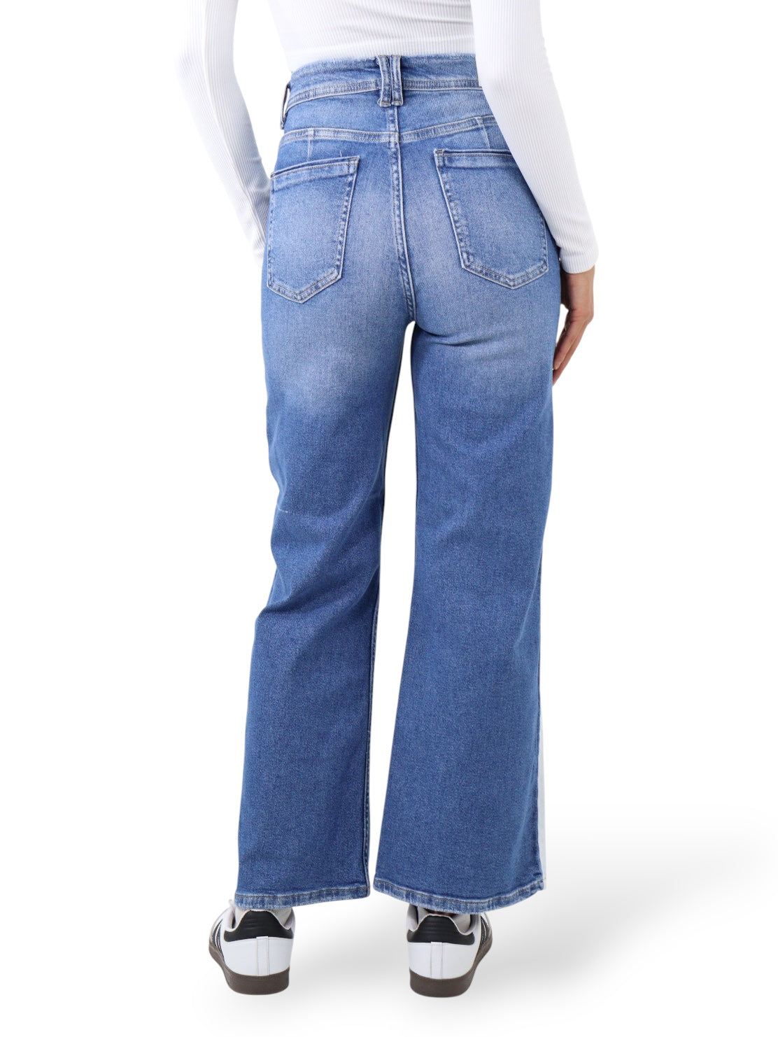 Jeans Wide-Tiro Alto