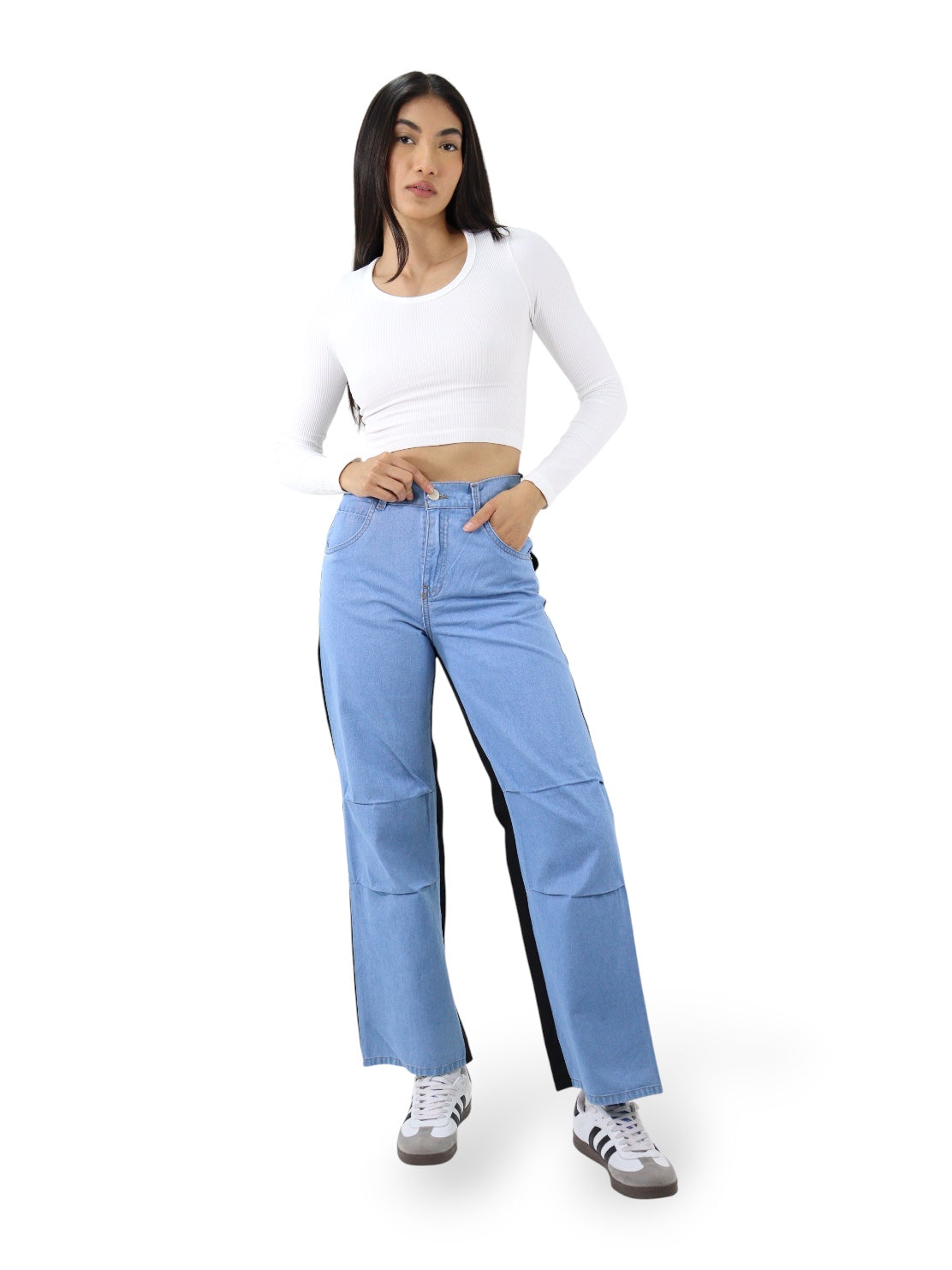 Jeans Baggy Bicolor
