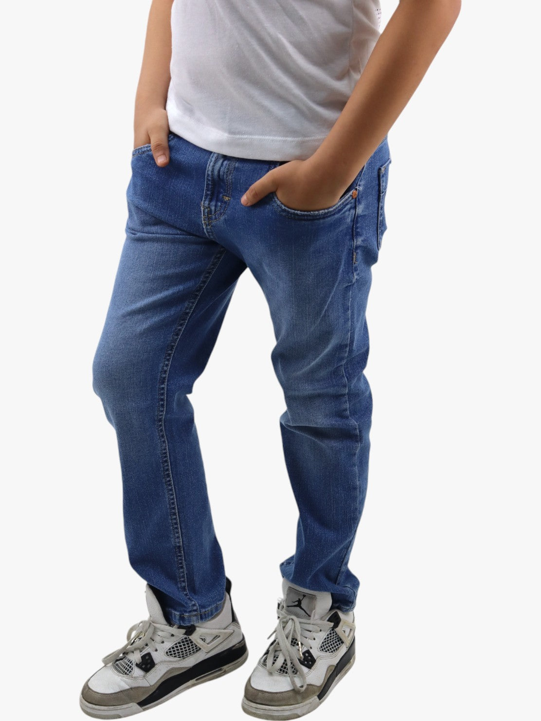 Jeans slim azul medio