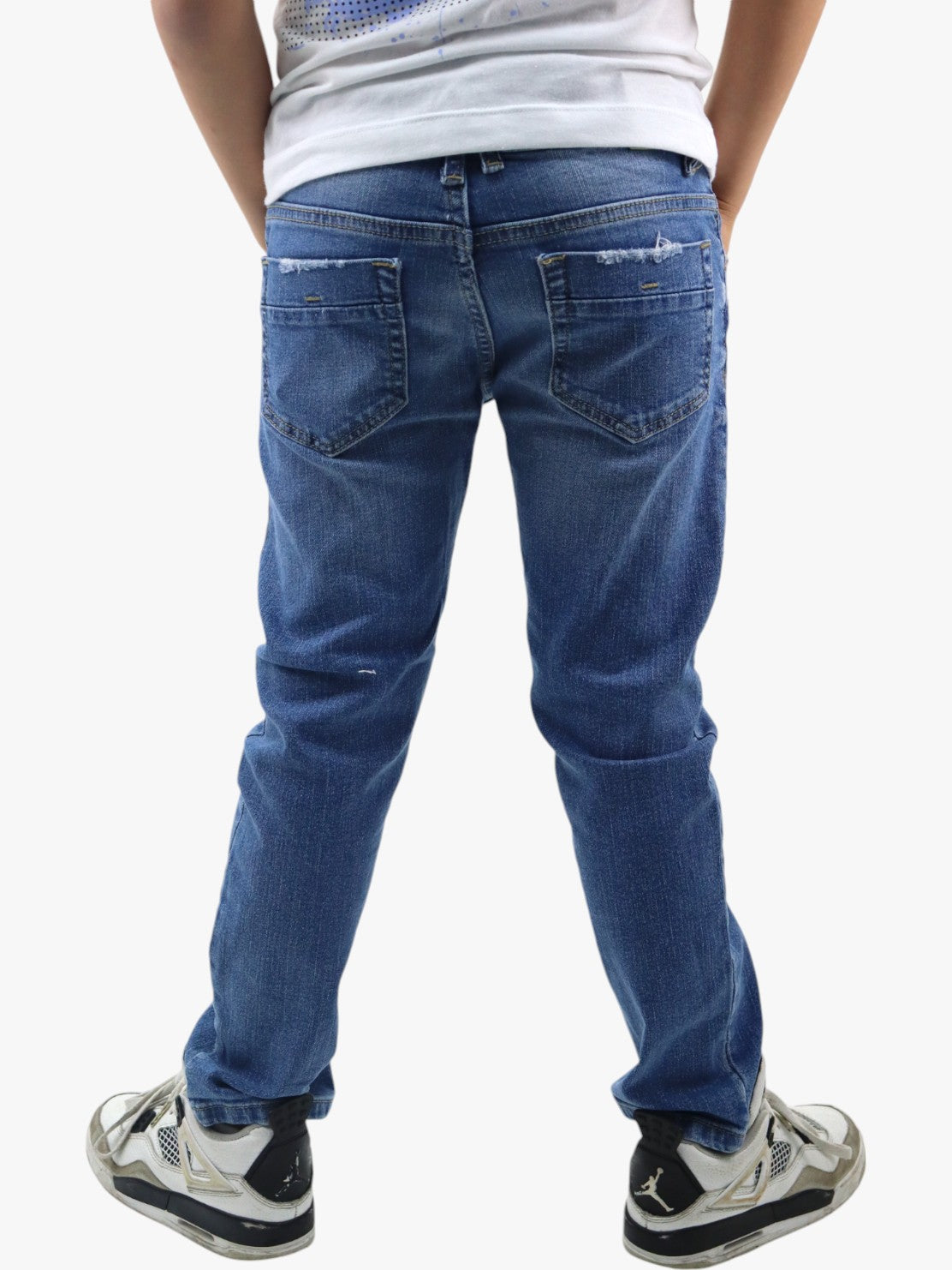 Jeans slim azul medio