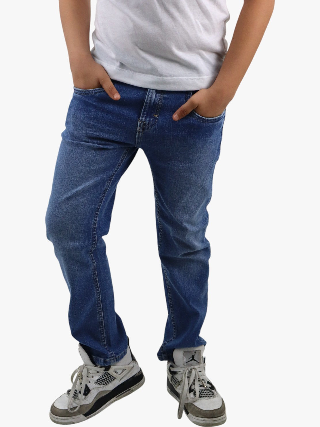 Jeans slim azul medio