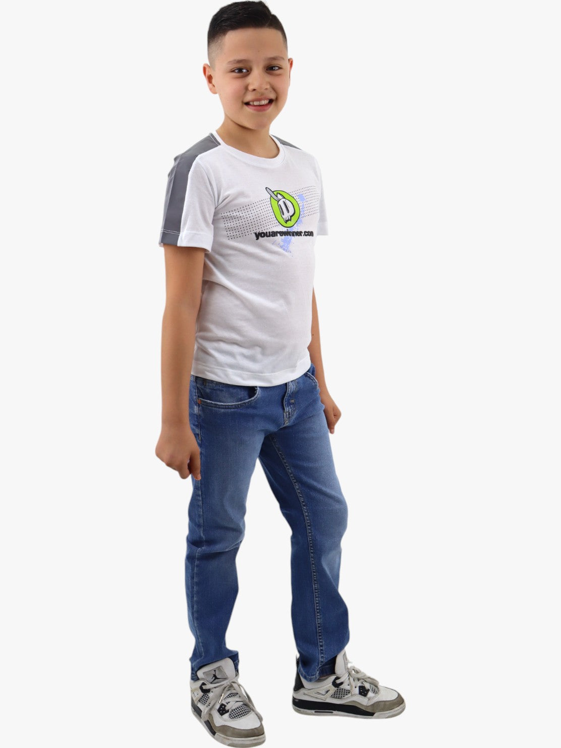 Jeans slim azul medio