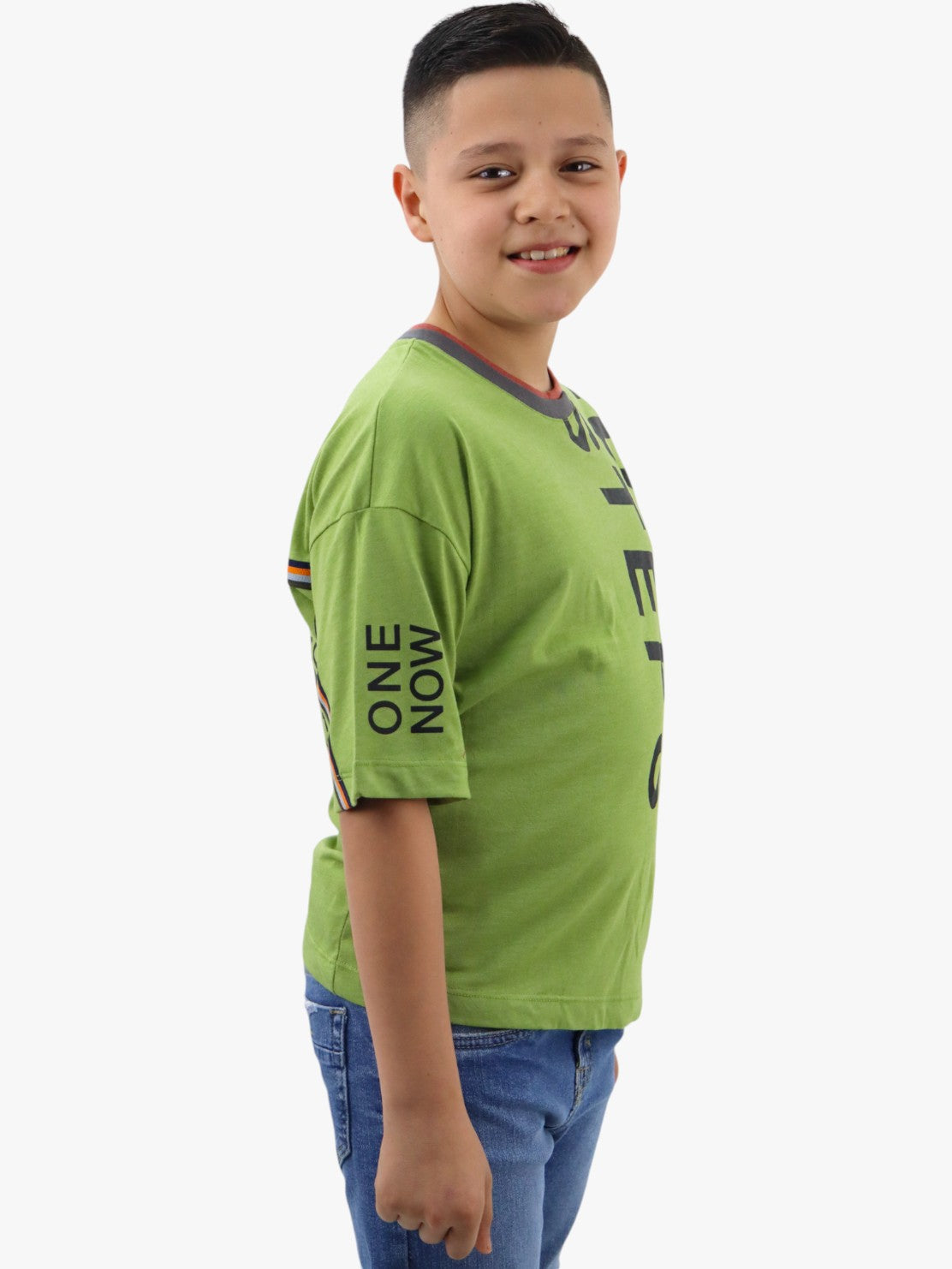 Playera manga corta con estampado