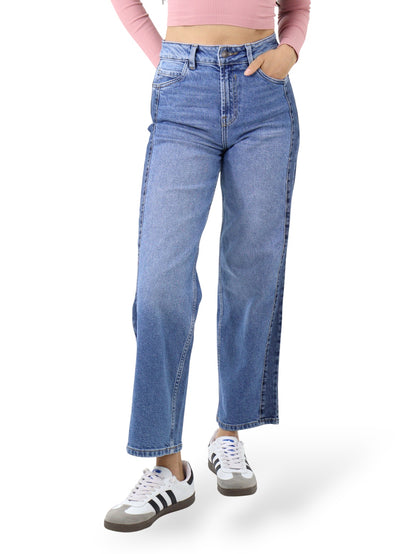 Jeans Baggy-Tiro Alto