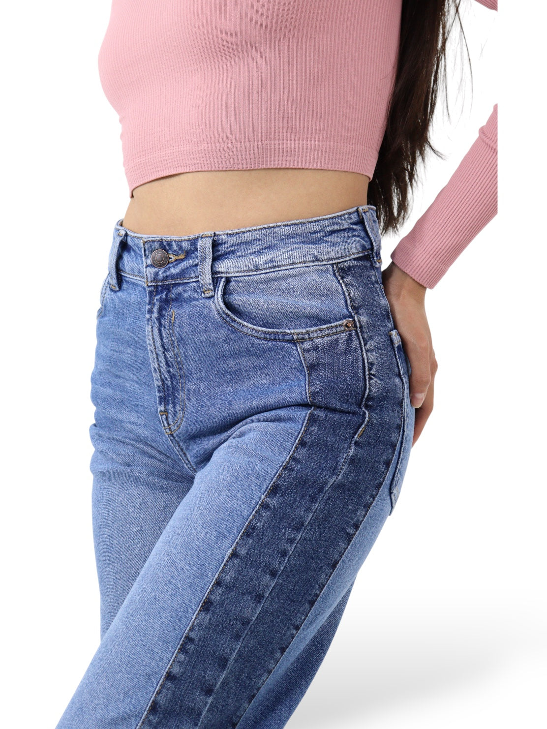 Jeans Baggy-Tiro Alto