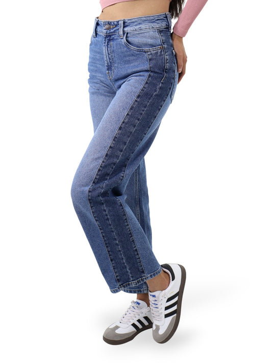 Jeans Baggy-Tiro Alto