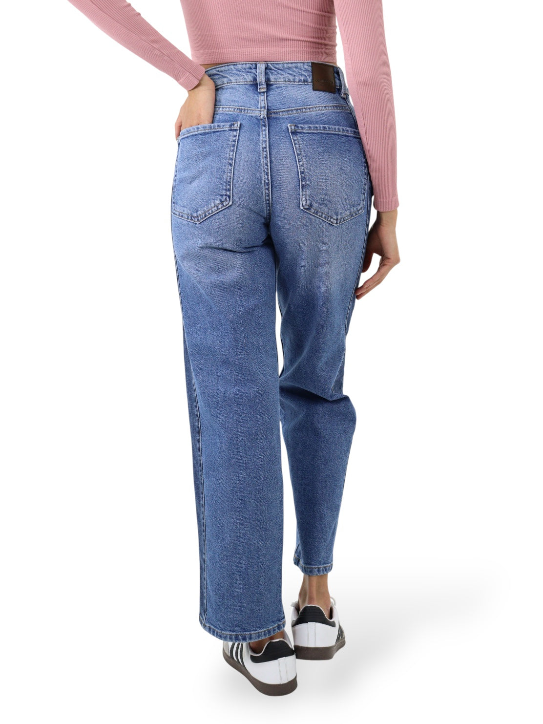 Jeans Baggy-Tiro Alto