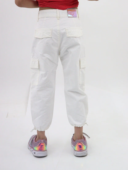 Pantalón parachute de color blanco (NUEVA TEMPORADA)