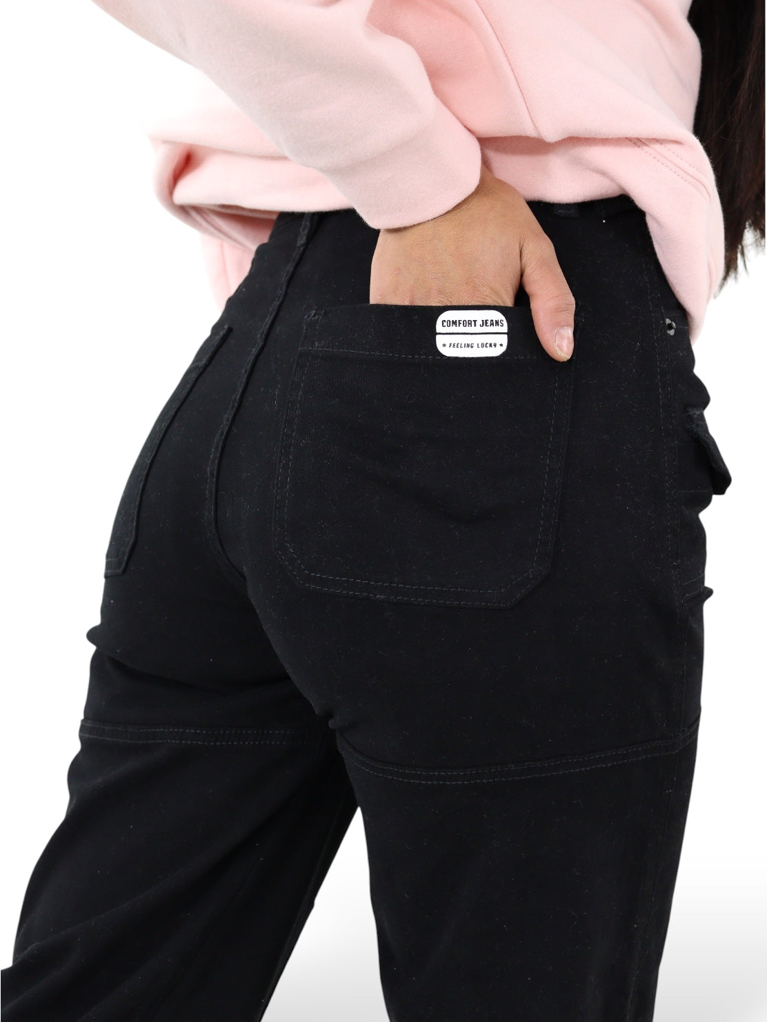 Jeans Baggy-Tiro Alto