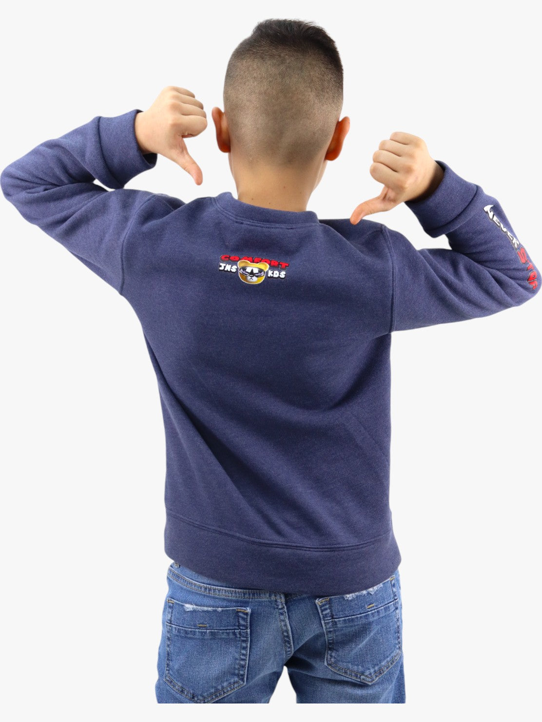 Sudadera cerrada con estampado de oso